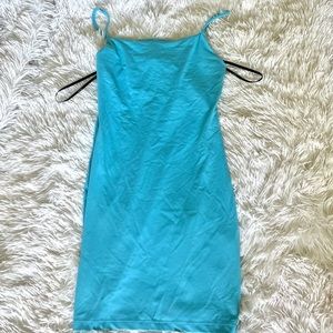 Teal Body Con Dress